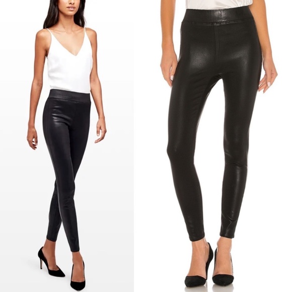 L'AGENCE Denim - NWT L’agence Size Small Rochelle High Rise Black Coated Pull on Jean
